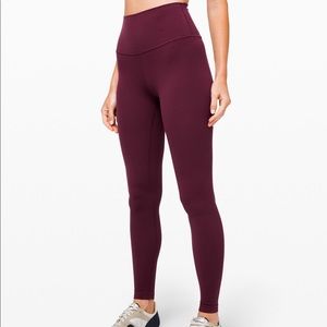 Lululemon Align Burgandy/Maroon 25”
